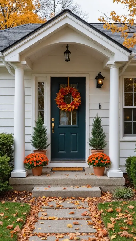 41 Ranch Home Exterior Makeover Ideas That Wow - 28. Seasonal Decor