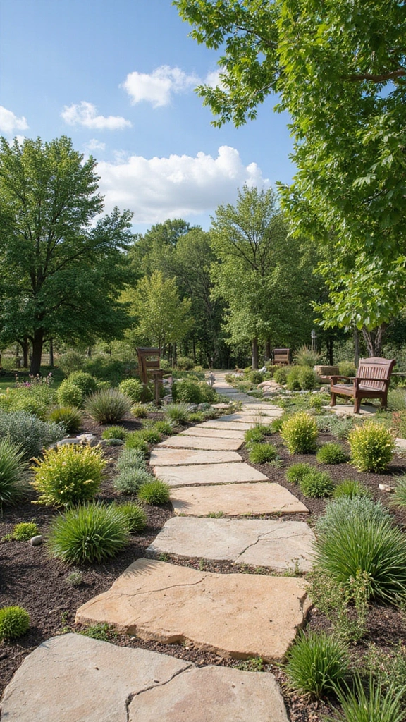 41 Ranch Home Exterior Makeover Ideas That Wow - 3. Eco-Friendly Landscaping