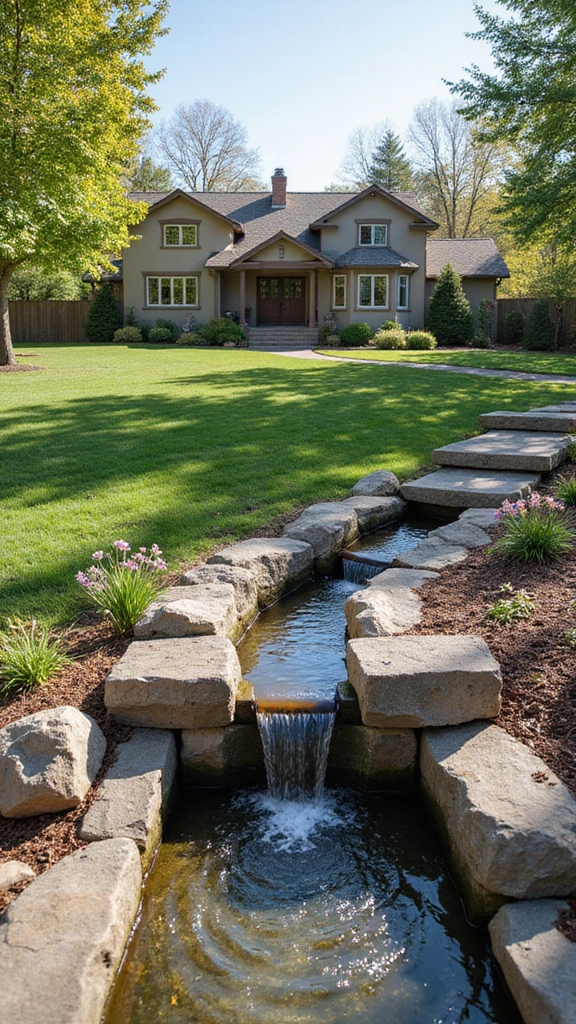41 Ranch Home Exterior Makeover Ideas That Wow - 31. Rainwater Harvesting Systems