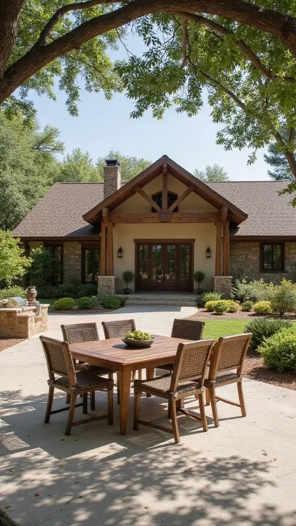 41 Ranch Home Exterior Makeover Ideas That Wow - 35. Outdoor Kitchens