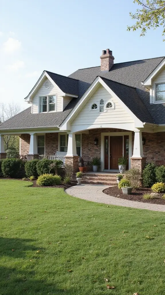 41 Ranch Home Exterior Makeover Ideas That Wow - 36. Unique Roof Lines