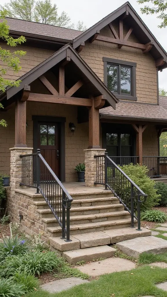 41 Ranch Home Exterior Makeover Ideas That Wow - 6. Rustic Metal Accents