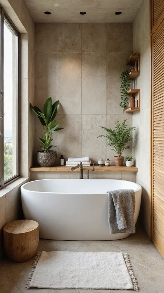 41 Small Bathroom Remodel with Tub Ideas That Save Space - 10. Eco-Friendly Materials