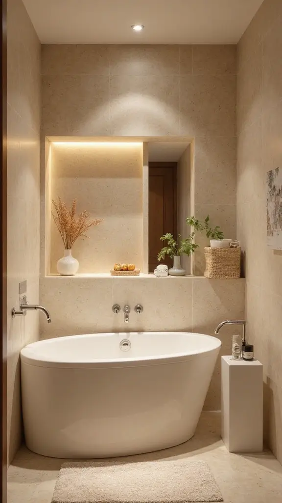 41 Small Bathroom Remodel with Tub Ideas That Save Space - 21. Spa-Like Features