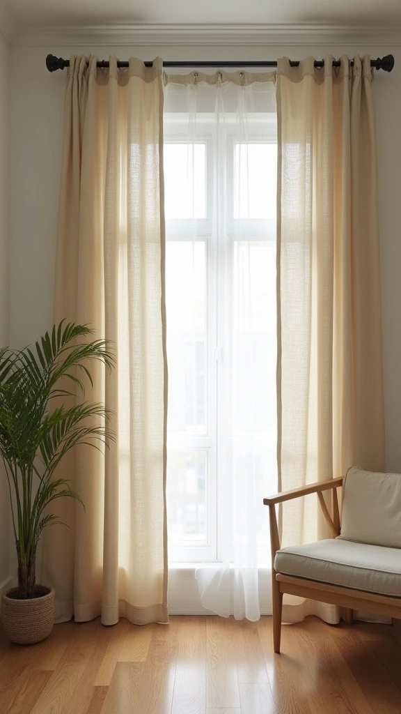 41 Small Space Home Decor Ideas That Feel Big - 26. Stylish Curtains