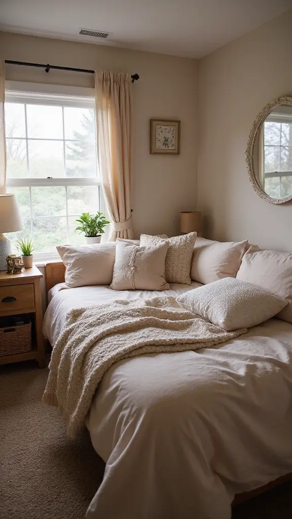 41 Small Space Home Decor Ideas That Feel Big - 34. Create a Cozy Bedroom Retreat