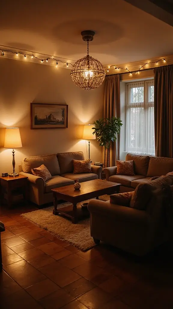 41 Small Space Home Decor Ideas That Feel Big - 8. Layered Lighting