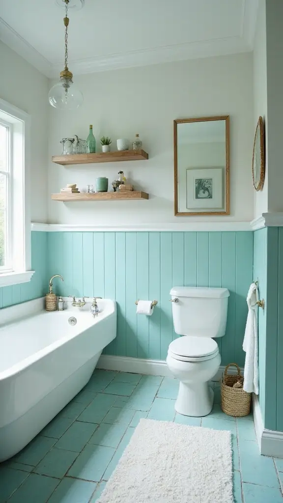 42 Bloxburg House Color Schemes That Look Amazing - 11. Ocean-Inspired Teals and Whites