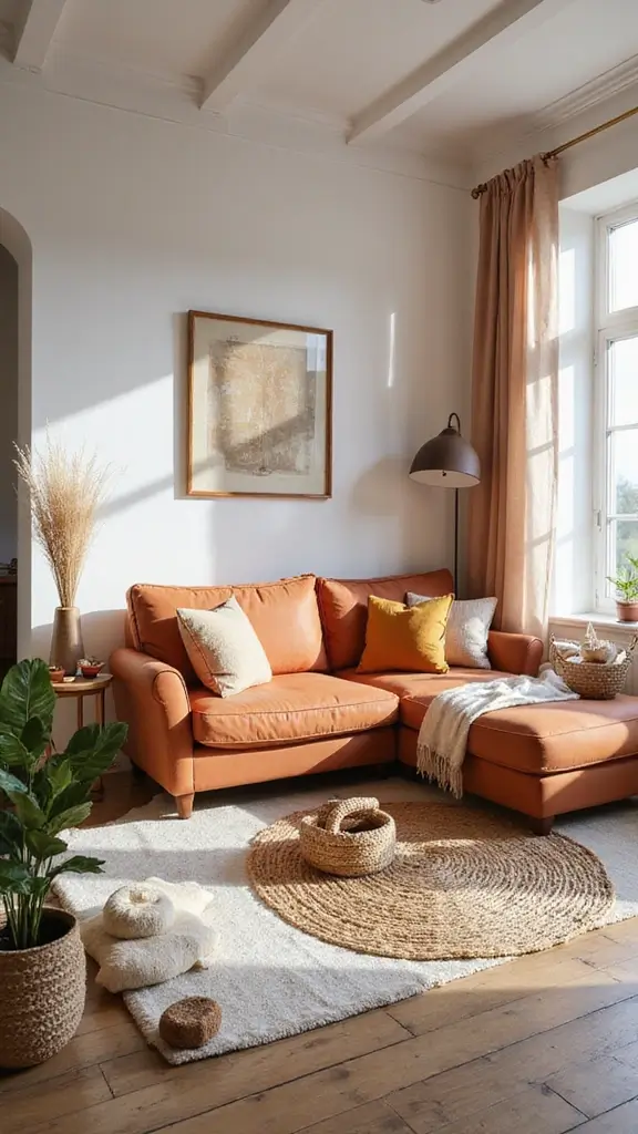 42 Bloxburg House Color Schemes That Look Amazing - 19. Warm Terracotta and White