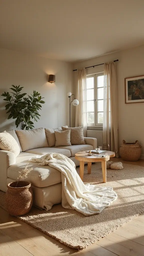 42 Bloxburg House Color Schemes That Look Amazing - 21. Warm Beige and Olive Green