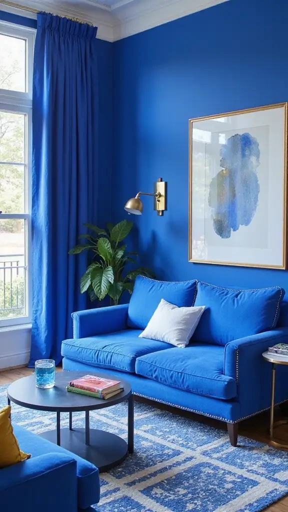 42 Bloxburg House Color Schemes That Look Amazing - 22. Cobalt Blue and White