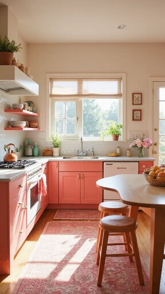 42 Bloxburg House Color Schemes That Look Amazing - 24. Soft Coral and Cream
