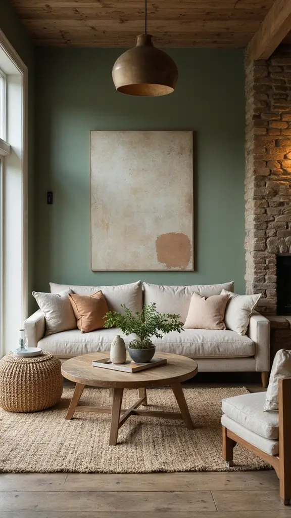 42 Bloxburg House Color Schemes That Look Amazing - 31. Earthy Brown and Sage Green