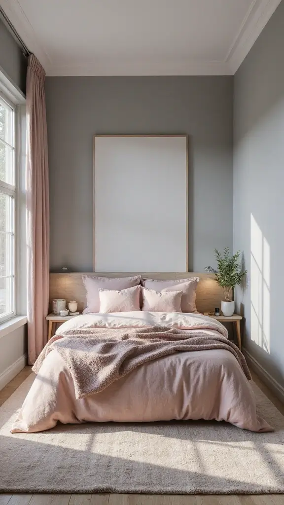 42 Bloxburg House Color Schemes That Look Amazing - 32. Subtle Grey and Dusty Pink