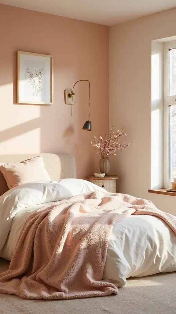 42 Bloxburg House Color Schemes That Look Amazing - 40. Soft Peach and Cream