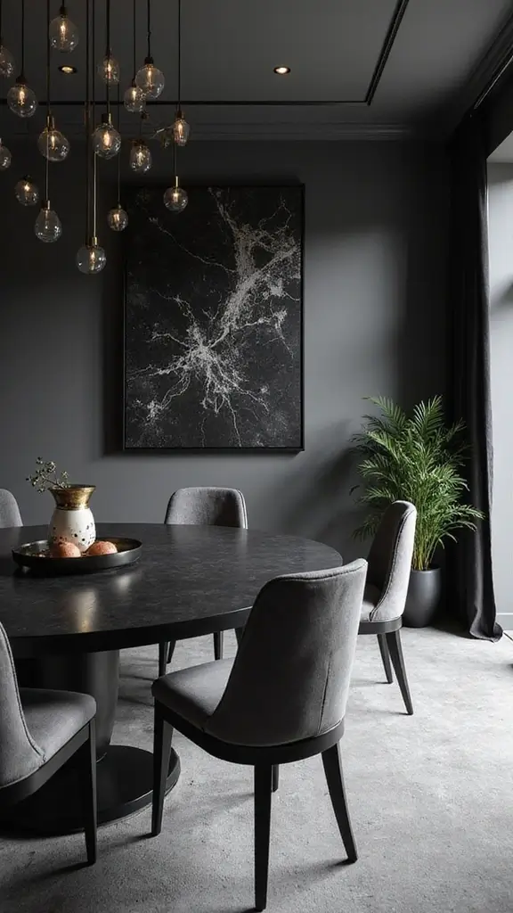 42 Bloxburg House Color Schemes That Look Amazing - 42. Sleek Black and Soft Grey