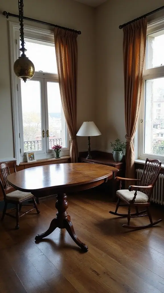 42 Colonial House Interior Design Ideas That Mix Old & New - 1. Embrace Vintage Furniture