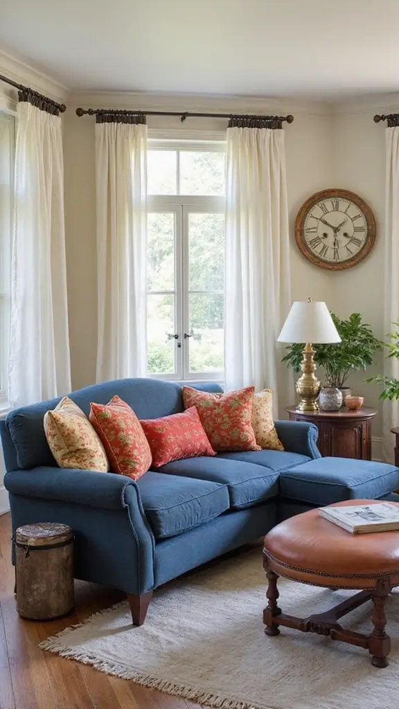 42 Colonial House Interior Design Ideas That Mix Old & New - 2. Mix Historical Colors with Modern Neutrals