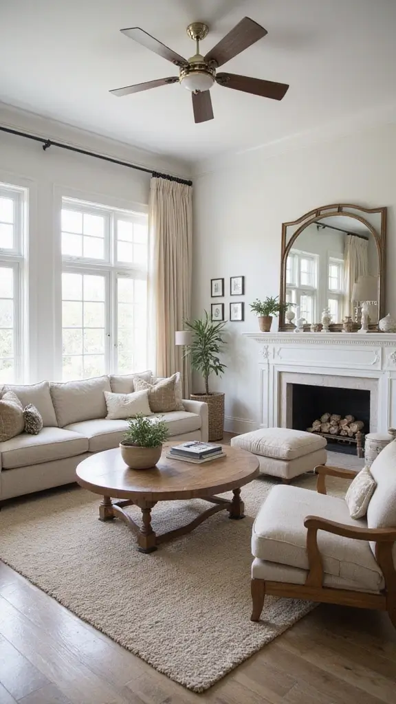 42 Colonial House Interior Design Ideas That Mix Old & New - 23. Balance Old and New with Transitional Furniture