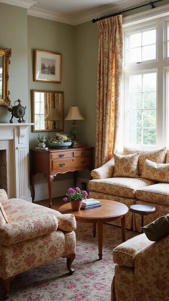42 Colonial House Interior Design Ideas That Mix Old & New - 34. Honor Tradition with Classic Patterns