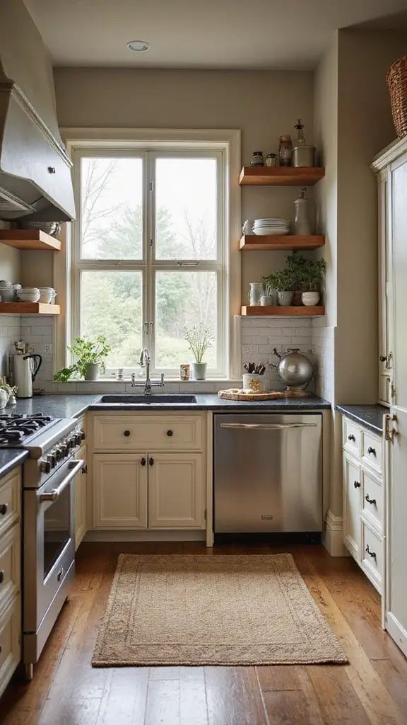 42 Colonial House Interior Design Ideas That Mix Old & New - 5. Refresh the Kitchen with Modern Appliances