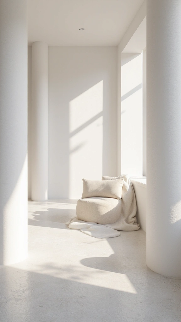 42 Column Design Interior Modern Ideas That Stand Out - 1. Sleek White Columns