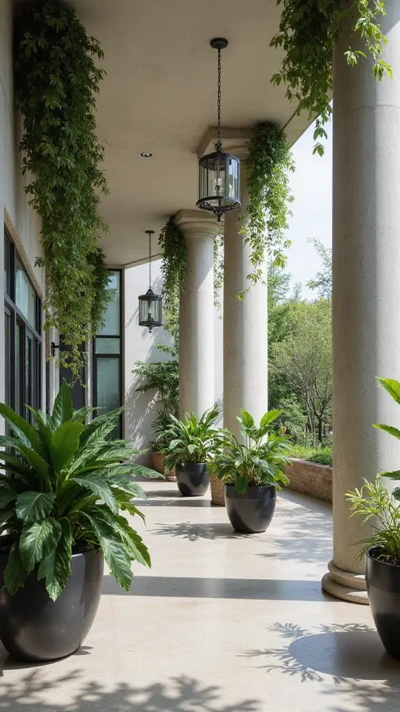 42 Column Design Interior Modern Ideas That Stand Out - 11. Column Planters