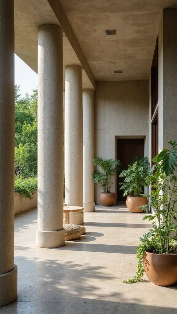 42 Column Design Interior Modern Ideas That Stand Out - 19. Eco-Friendly Column Designs