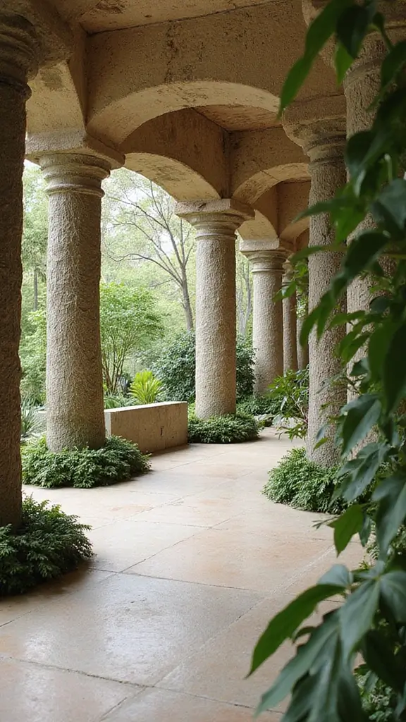 42 Column Design Interior Modern Ideas That Stand Out - 29. Nature-Inspired Columns