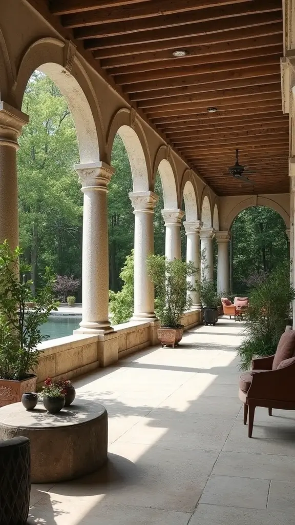 42 Column Design Interior Modern Ideas That Stand Out - 34. Outdoor Columns