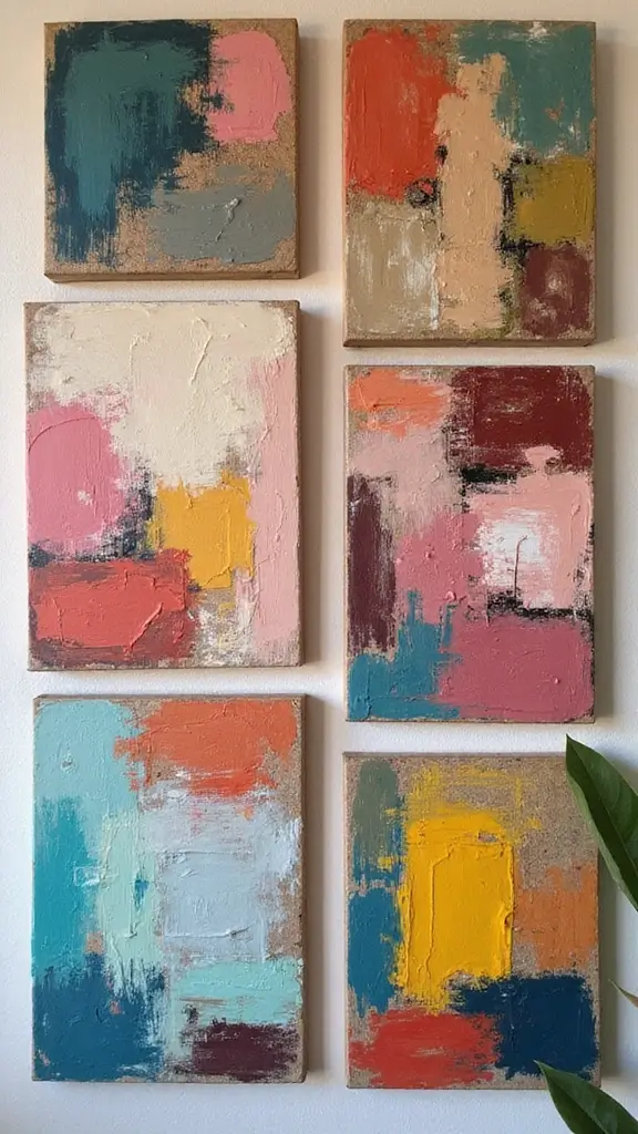 42 DIY Boho Home Decor Ideas That Look Dreamy - 3. Painted Canvas Art