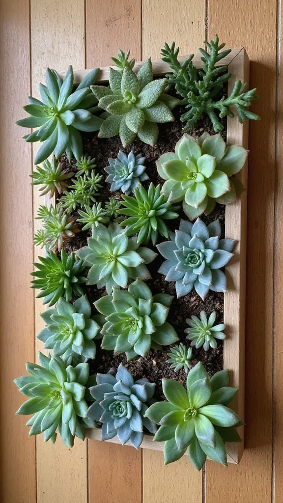 42 DIY Boho Home Decor Ideas That Look Dreamy - 30. DIY Succulent Wall Planter