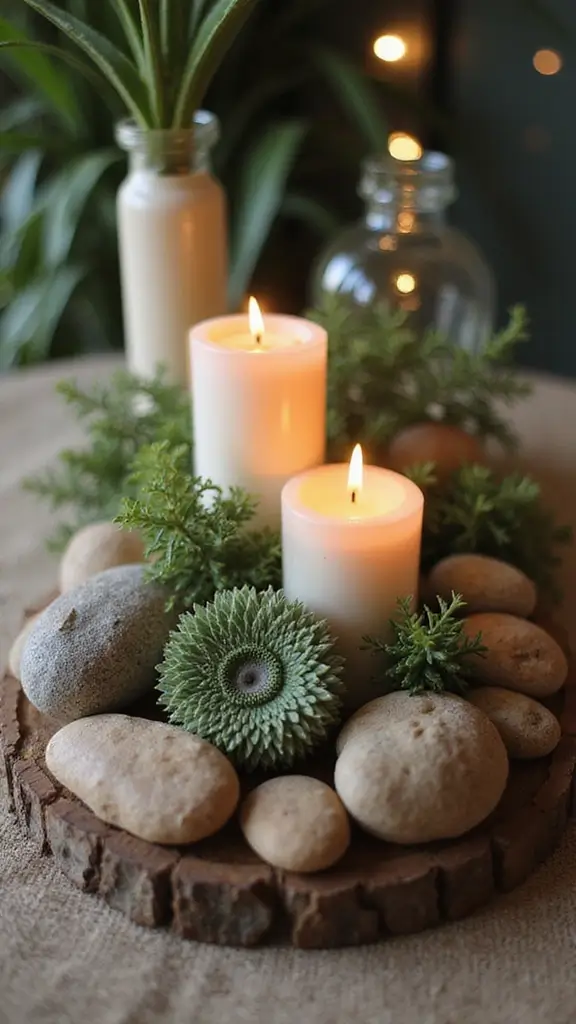 42 DIY Boho Home Decor Ideas That Look Dreamy - 37. Layered Table Centerpieces