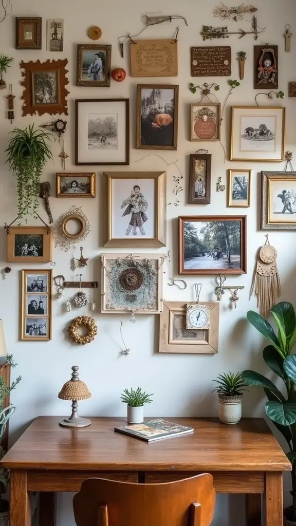 42 DIY Boho Home Decor Ideas That Look Dreamy - 42. DIY Photo Collage Wall
