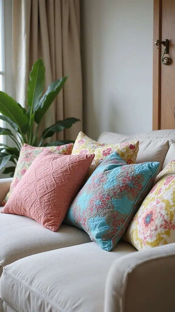 42 DIY Boho Home Decor Ideas That Look Dreamy - 7. Quilted Throw Pillows