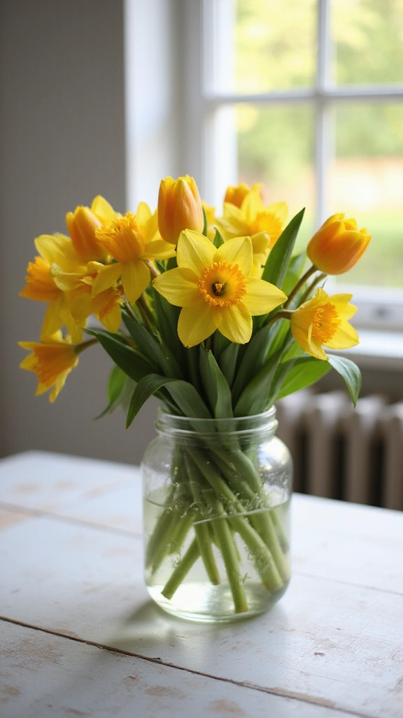 42 Easter Decor Ideas for the Home That Feel Fresh and Fun - 12. Spring Floral Arrangements