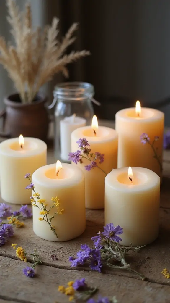 42 Easter Decor Ideas for the Home That Feel Fresh and Fun - 13. Eco-Friendly Easter Candles