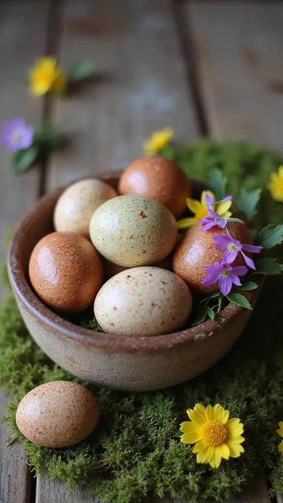 42 Easter Decor Ideas for the Home That Feel Fresh and Fun - 3. Natural Easter Eggs
