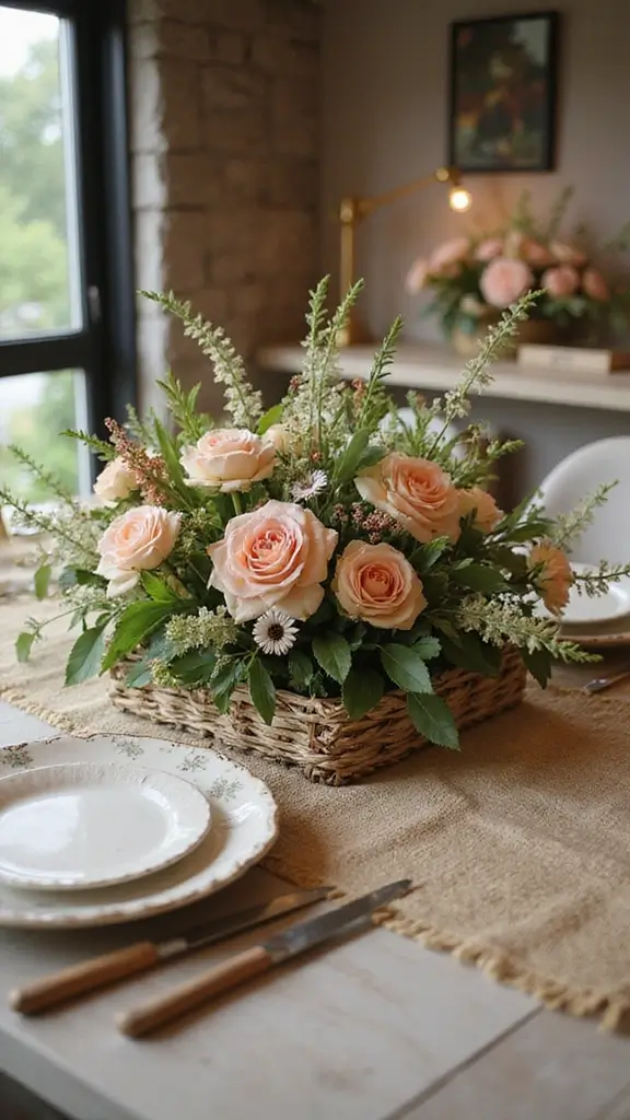 42 Easter Decor Ideas for the Home That Feel Fresh and Fun - 31. Eco-Conscious Table Centerpieces