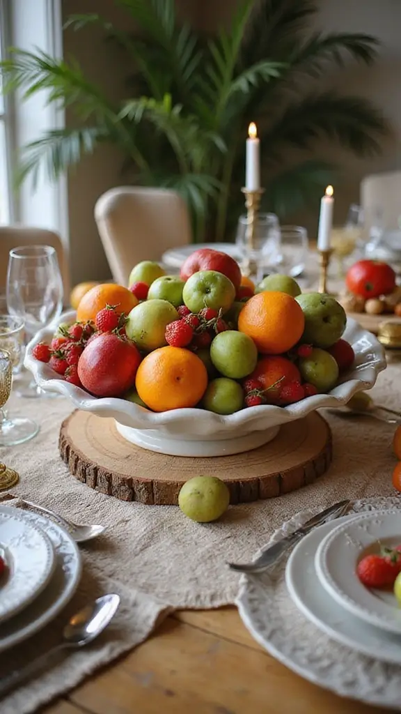 42 Easter Decor Ideas for the Home That Feel Fresh and Fun - 41. Organic Fruit Centerpieces