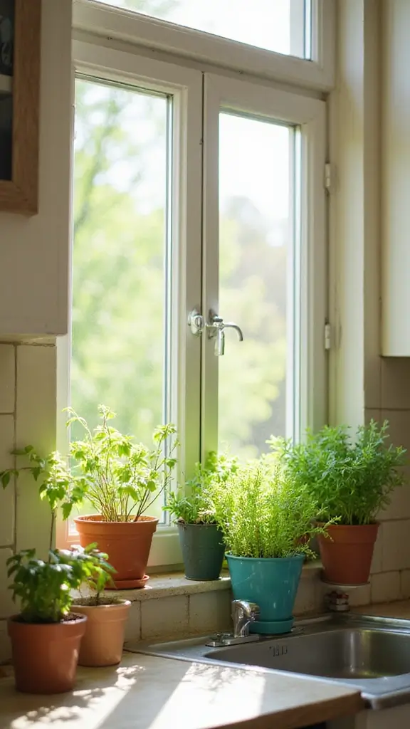 42 Easter Decor Ideas for the Home That Feel Fresh and Fun - 8. Potted Spring Herbs