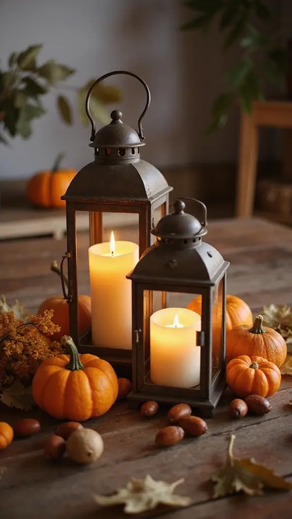 42 Fall Decor Ideas for the Home That Feel Warm & Cozy - 16. Lantern Decor