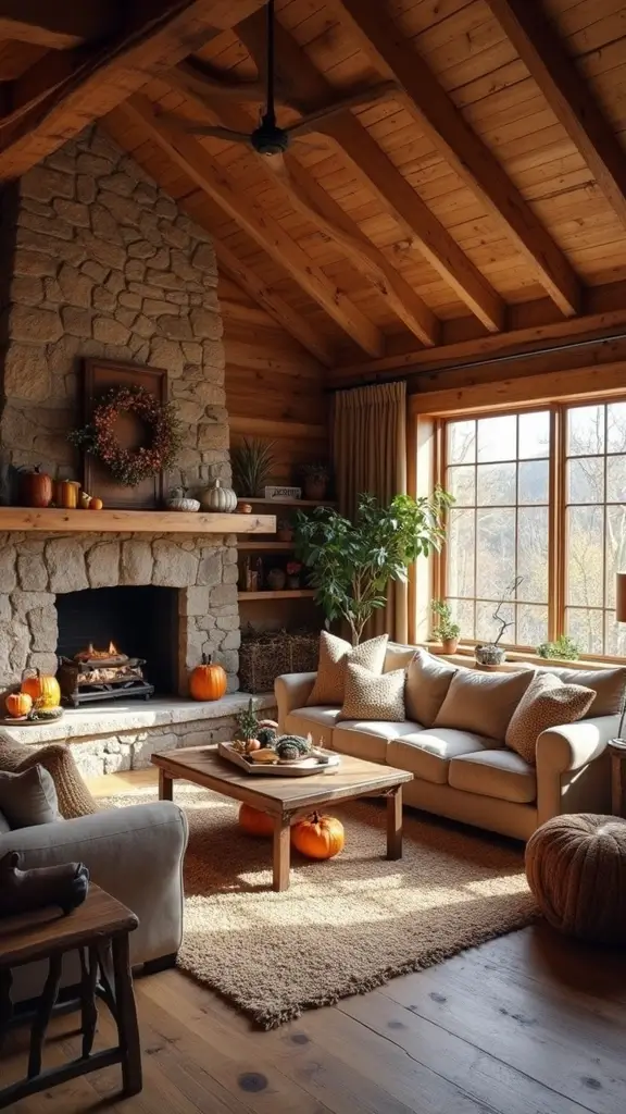 42 Fall Decor Ideas for the Home That Feel Warm & Cozy - 23. Natural Wood Features