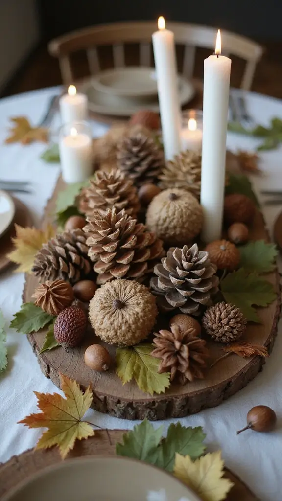 42 Fall Decor Ideas for the Home That Feel Warm & Cozy - 3. Nature-Inspired Centerpieces