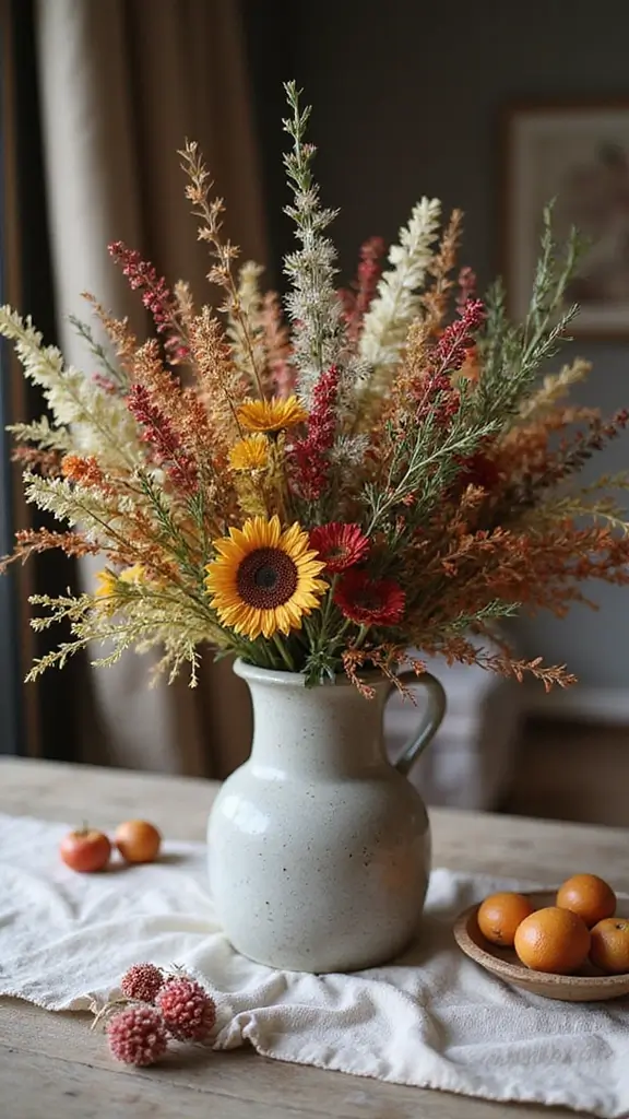 42 Fall Decor Ideas for the Home That Feel Warm & Cozy - 6. Dried Floral Arrangements