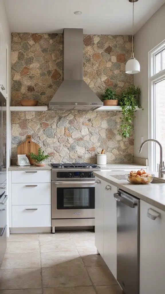 42 Home Decor Ideas for Kitchens That Feel Warm and Stylish - 12. Textured Backsplashes