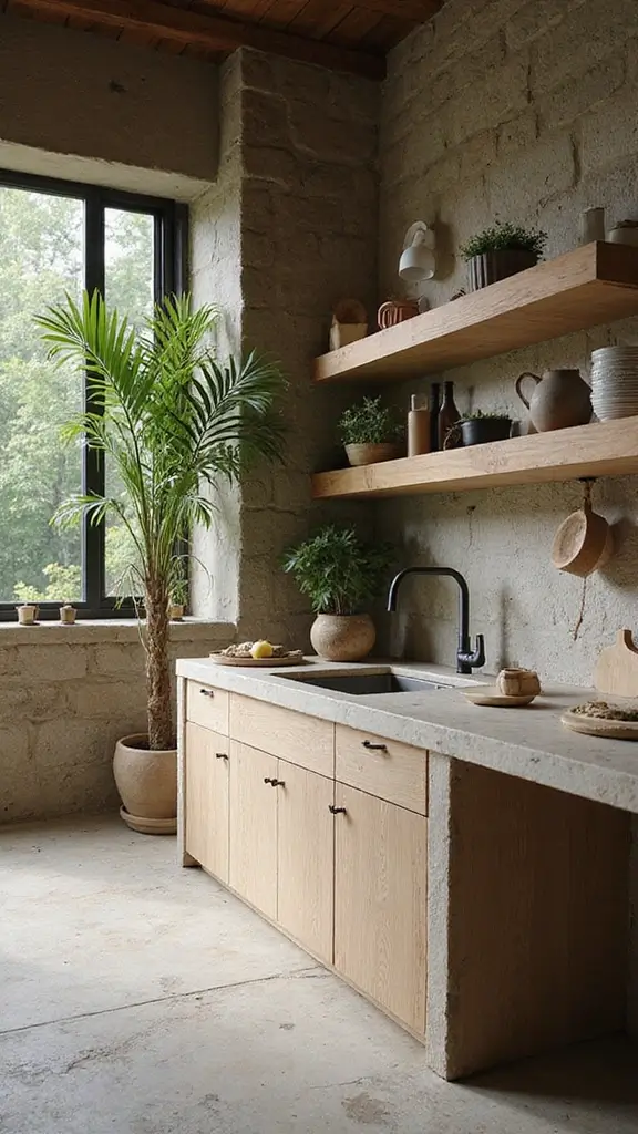 42 Home Decor Ideas for Kitchens That Feel Warm and Stylish - 15. Natural Elements