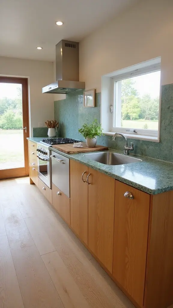 42 Home Decor Ideas for Kitchens That Feel Warm and Stylish - 2. Eco-Friendly Countertops