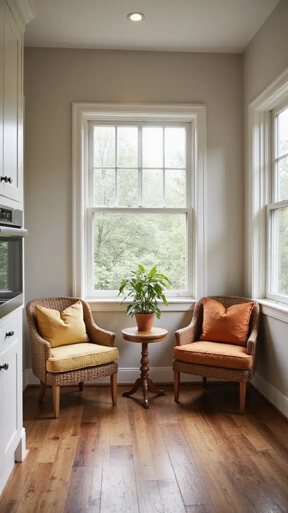 42 Home Decor Ideas for Kitchens That Feel Warm and Stylish - 30. Indoor Seating Areas