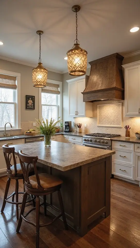 42 Home Decor Ideas for Kitchens That Feel Warm and Stylish - 39. Cozy Breakfast Bar
